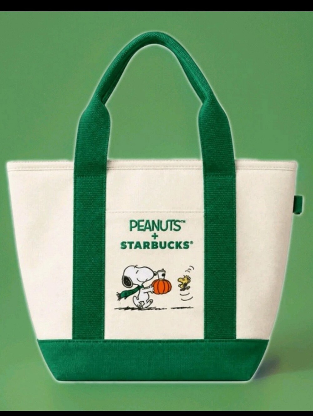 New 2026 Fall Peanuts/Starbucks Tote Snoopy & Woodstock. Limited Edition